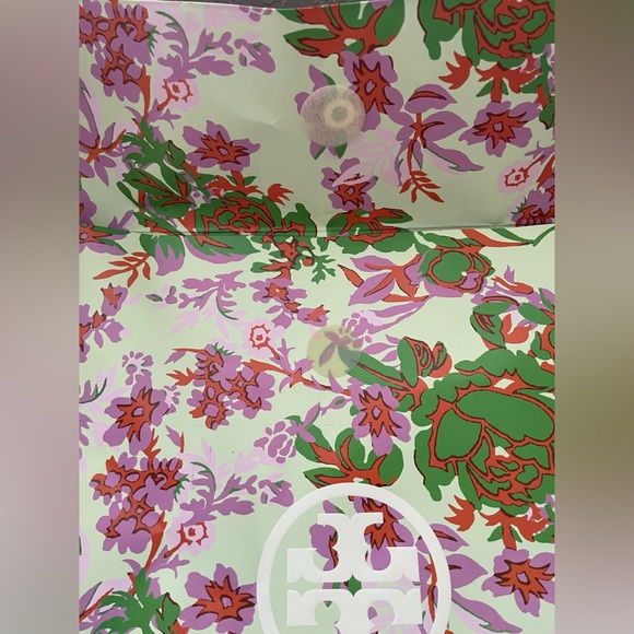 Tory Burch  Authentic Empty Paper Gift Shopping Bag with fabric - Picture 2 of 8